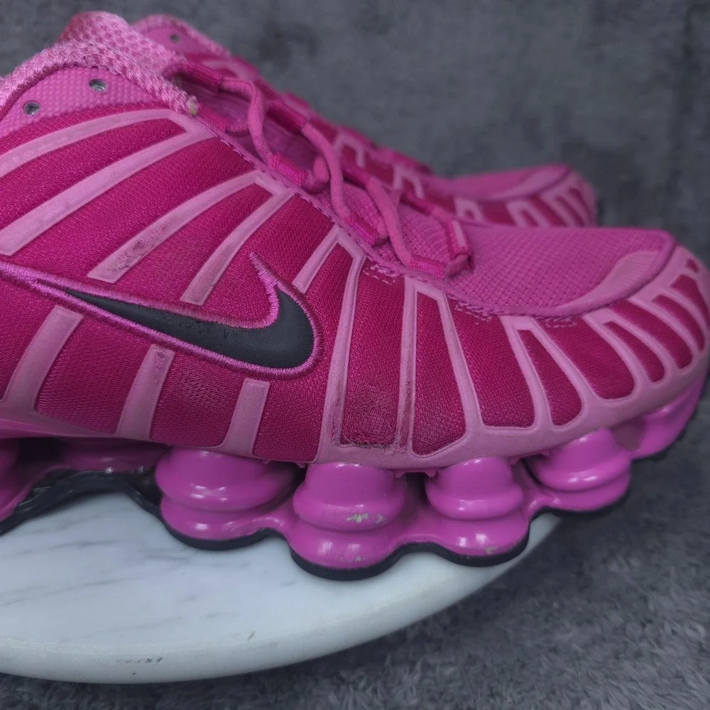 Nike Shox Shoes Mens Size 10.5 Pink Mesh Low Top Running Sneakers IH1338-600